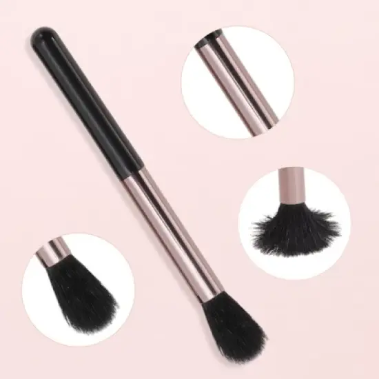 Unique Bargains Professional Makeup Brush Set with Mirror 7 Pcs image {3}