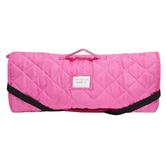EVERYDAY KIDS Princess Toddler Cot Nap Mat for Home, Daycare, Preschool ; Easy to Roll Sleeping Mat with Elastic Straps, Pillow and Blanket image {7}