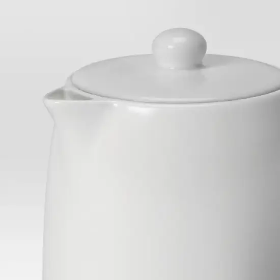 Porcelain Tea Pot White - Threshold&trade;: 50oz Capacity, Dishwasher & Microwave Safe, Porcelain Handle & Lid image {3}