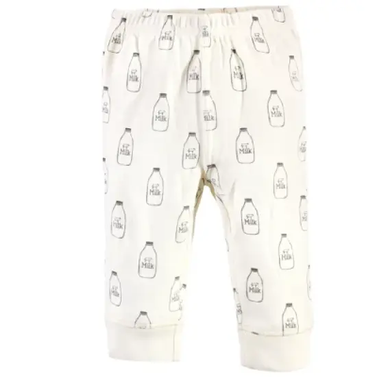 Touched by Nature Baby and Toddler Organic Cotton Pants 4pk, Milk image {2}