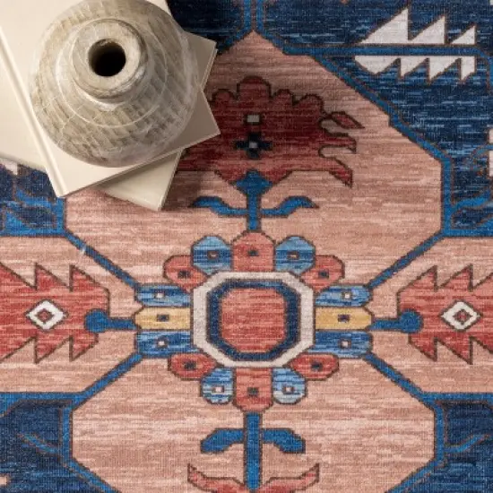 nuLOOM Carolyn Machine Washable Motif Area Rug image {5}