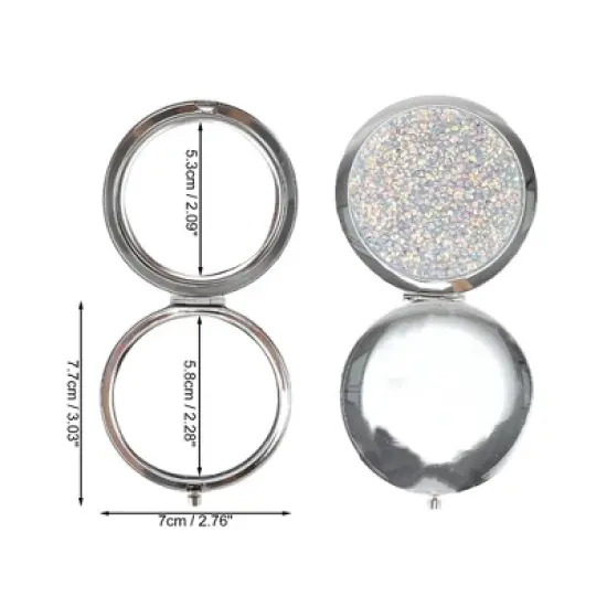Unique Bargains Durable Round Cosmetic Mirror 1 Pc image {1}