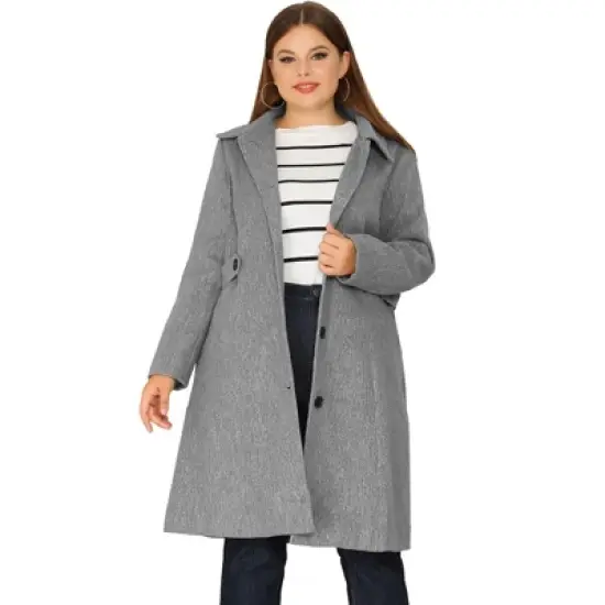Agnes Orinda Women's Plus Size Winter Outfits Utility Belted Fashion Overcoats image {13}