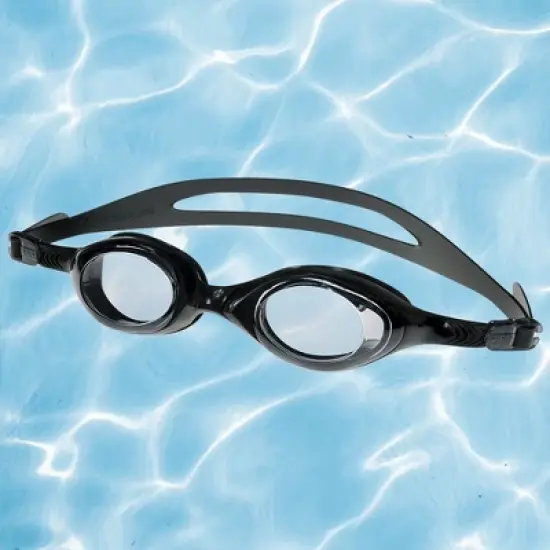 Pool Central 8.5" Black Zray Competition Swimming Pool Goggles image {1}