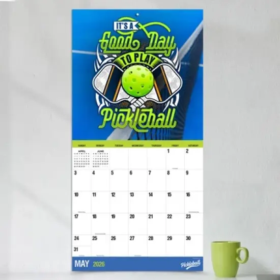 TF Publishing 13.5"x14.5" 2026 Pickleball is Life Wall Calendar image {2}