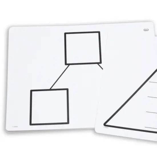 Didax Write-On/Wipe-Off Fact Family Triangle Mats: Addition, Set of 10 image {2}
