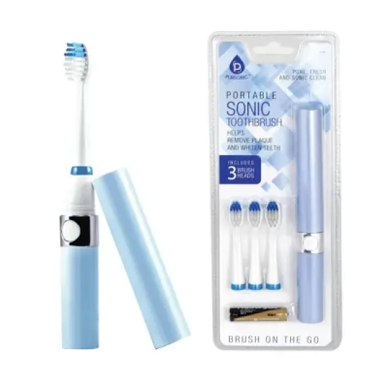 Pursonic Portable Sonic Toothbrush with 3 Brush Heads image {5}