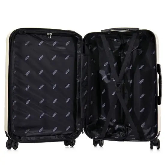 DUKAP Zahav Lightweight Hardside Large Checked Spinner Suitcase - Sand image {3}