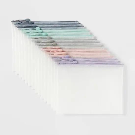 15pk Letter Size Zip Pouches, Teacher Supplies - up&up&trade; image {3}