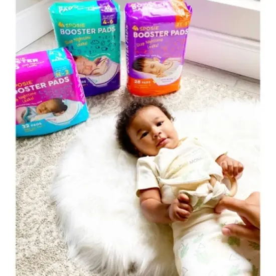 Sposie Booster Pads For Overnight Diaper Leak Protection - 32ct image {4}
