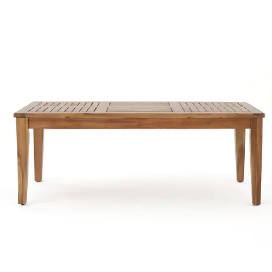 GDFStudio Eudora Outdoor Acacia Wood Coffee Table image {7}