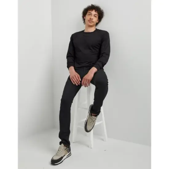 Hanes Essentials Men's Cotton Long Sleeve T-Shirt, 2-Pack image {3}