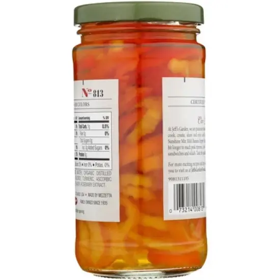 Jeff's Garden Sunshine Mix Mild Banana Pepper Rings - Case of 6/12 fz image {2}