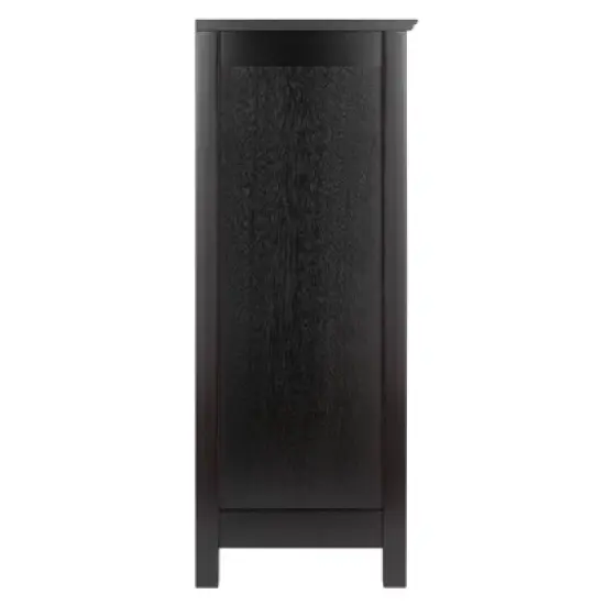 30" 4pc Terrace Storage Shelf with 3 Small Baskets Espresso/Chocolate - Winsome image {3}