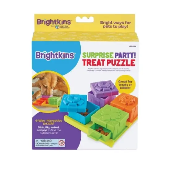 Brightkins Surprise Party Puzzle Treat Dog Toy Dispenser image {2}