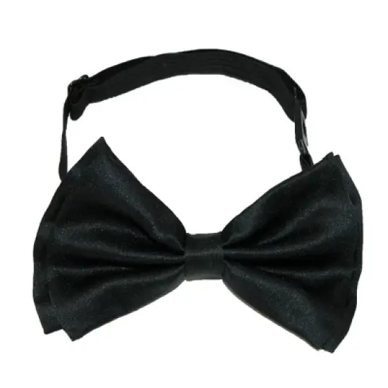 CTM Men's Solid Bow Tie with Suspender Set image {2}