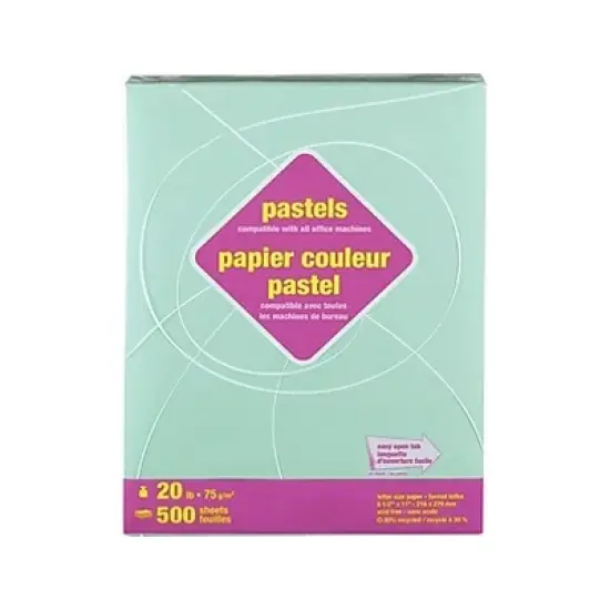 MyOfficeInnovations Pastel Colored Copy Paper 8 1/2" x 11" Green 500/Ream (14781) 490936 image {1}