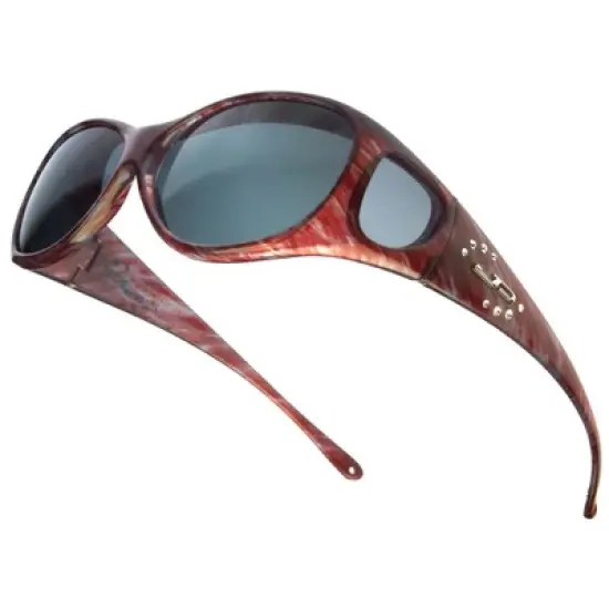 Valerie Spencer Blue Light Blocking Glasses VS9312-BRN Brown/Lilac Crystal 53mm image {3}