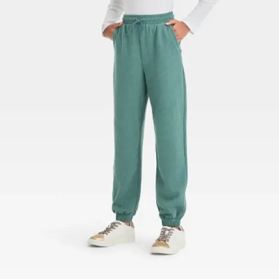 Girls' Fleece Jogger Pants - art class&trade; image {3}