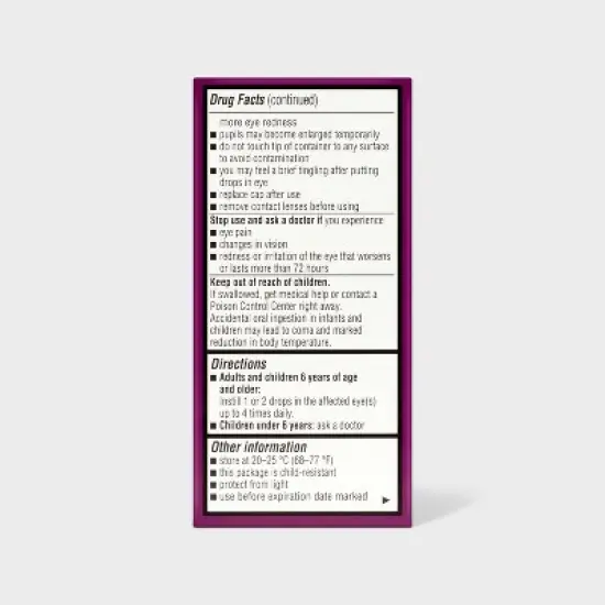 Eye Allergy Relief Drops - 0.5 fl oz - up&up&trade; image {2}