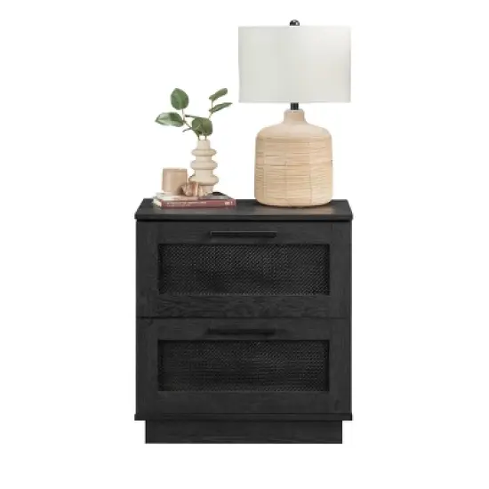 Sauder Tiffin Line Nightstand&nbsp;Raven Oak image {2}
