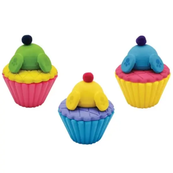 Geddes Cupcake Diving Pencil Sharpener and Eraser - 24 per box image {1}