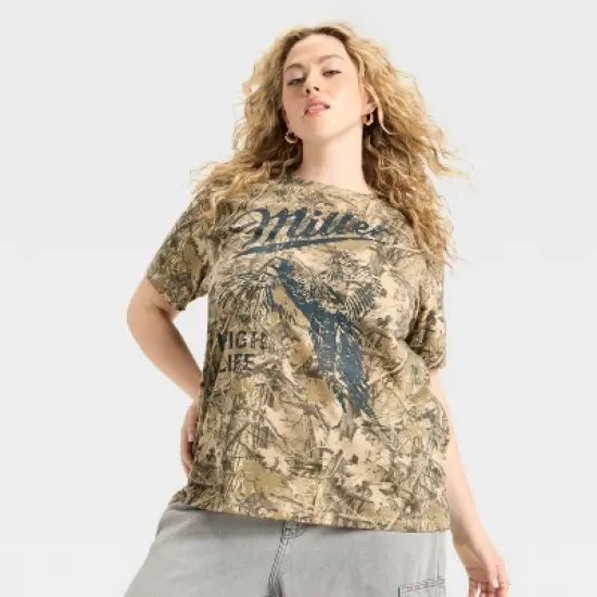 Women's Miller Pheasant Short Sleeve Graphic T-Shirt - Camouflage image {4}