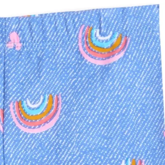 Disney Frozen Minnie Mouse Little Mermaid Elsa Princess Anna Peplum T-Shirt Shorts & Scrunchie 3 Pc Set Infant to Big Kid image {6}