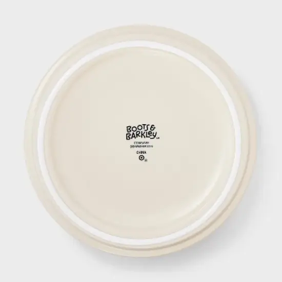 48 fl oz Ceramic Dog Bowl - Boots & Barkley&trade; Cream image {2}