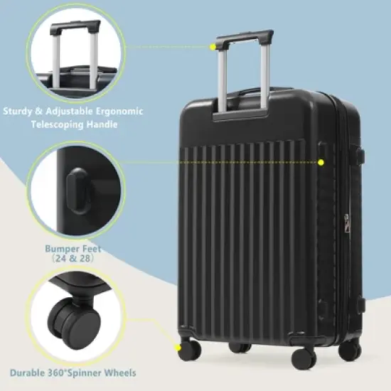 Dexmalle Front Opening Luggage Set 3 Piece image {8}