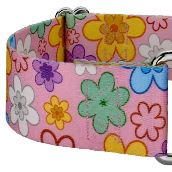 Country Brook Petz 1 1/2 Inch May Flowers Martingale Dog Collar image {6}