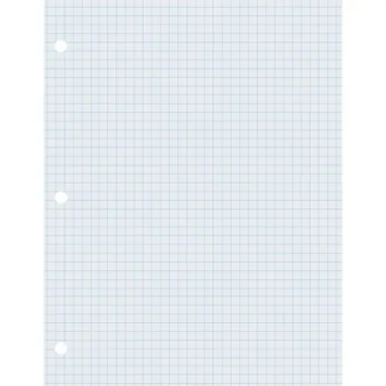 Pacon Graphing Paper, White, 2-sided, 1/4" Quadrille Ruled 8-1/2" x 11", 500 Sheets Per Pack, 2 Packs image {1}