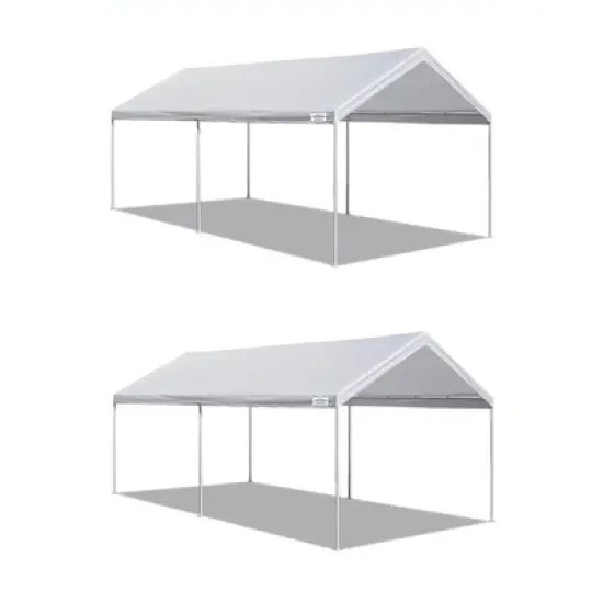 Caravan Canopy Domain 10 x 20 Foot Straight Leg Instant Canopy Tent Set (2 Pack) image {6}