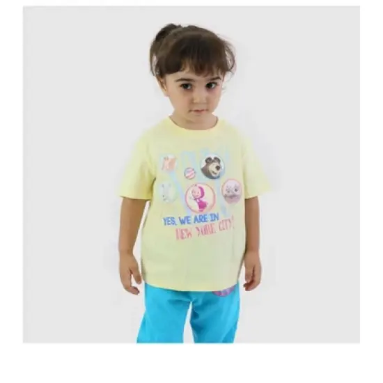 Masha and The Bear US Travel Combo T Shirt - Toddler image {1}