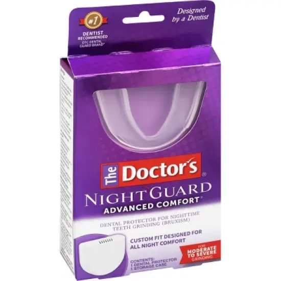 The Doctors Advanced Comfort Night Guard for Nighttime Teeth Grinding - 1ct Guard with Storage Case image {7}