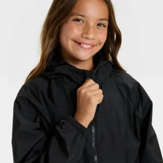 Girls' Solid Windbreaker Jacket - All In Motion&trade; image {2}
