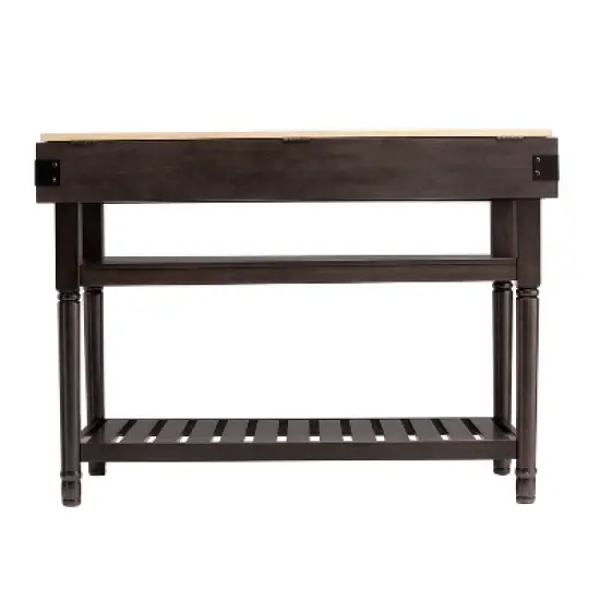 Waymore Stationary Kitchen Island Gray - Aiden Lane image {2}
