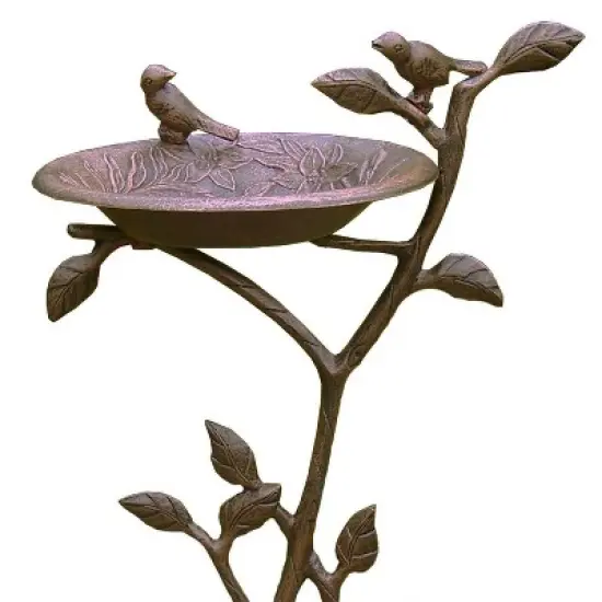 34" Meadow Birdbath - Antique Bronze - Oakland Living image {2}