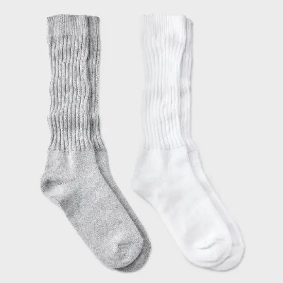 Women's Slouch 2pk Crew Socks - Universal Thread&trade; 4-10 image {5}