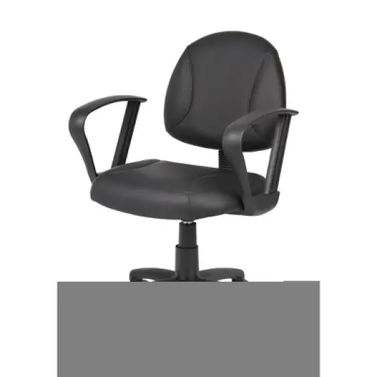 Posture Chair with Loop Arms Black - Boss Office Products image {5}