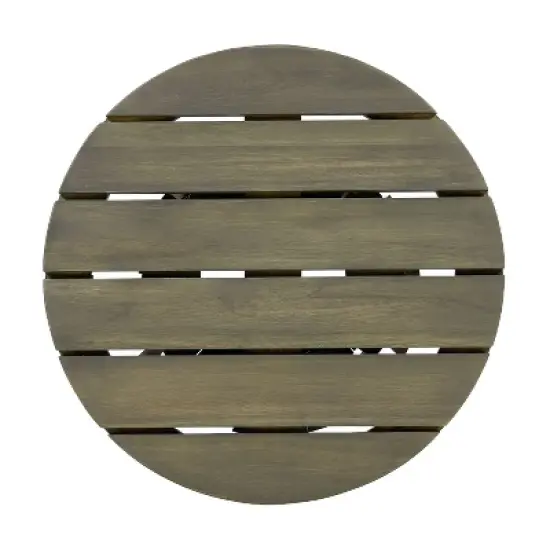 NicBex Round Outdoor Coffee Table,End Tables Made of Acacia Wood,Outdoor Side Table for Lawn,Backyard & Balcony,Outdoor Furniture image {3}