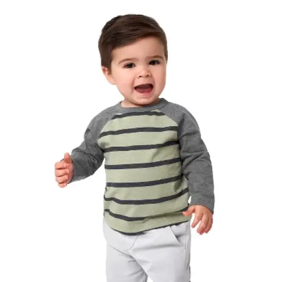 Gerber Toddler Boys' Raglan Tees - 2-Pack image {2}