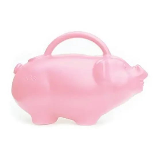 Novelty Plastic Kid's Pig Watering Can, Pink, 1.75 Gallon image {1}