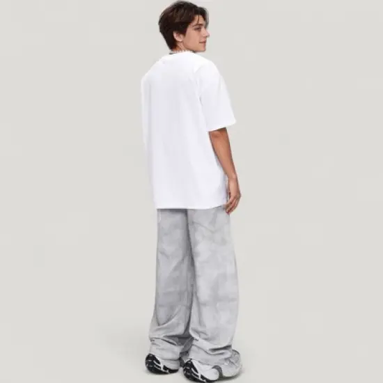 Anna-Kaci Active Men's Wide Leg Drawstring Pants with Relaxed Fit and Side Pockets image {5}
