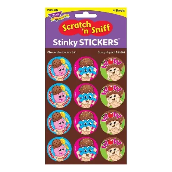 Trend Enterprises Trend Scoop Squad/Chocolate Stinky Stickers 48 Per Pack 6 Packs (T-83304BN) image {3}
