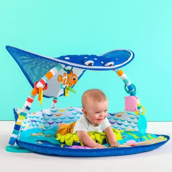 Disney Baby Finding Nemo Mr. Ray Ocean Lights & Music Activity Play Gym image {8}