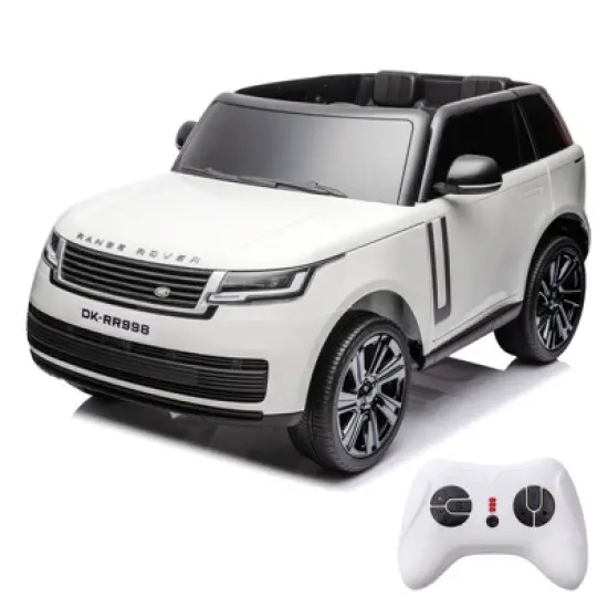 24V Ride On Toy, Licensed Land Rover Kids Car, 2-Seater Ride On Car with Parent Remote Control, Toy Storage Box, 3 Speeds, LCD Display, Lockable Doors image {12}