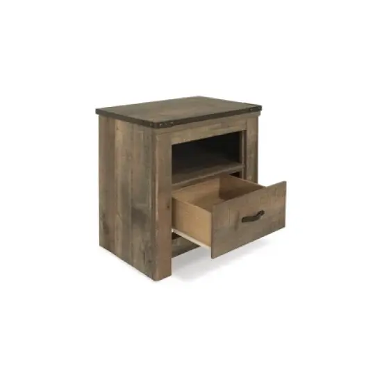 Signature Design by Ashley Trinell One Drawer Nightstand, Brown image {1}