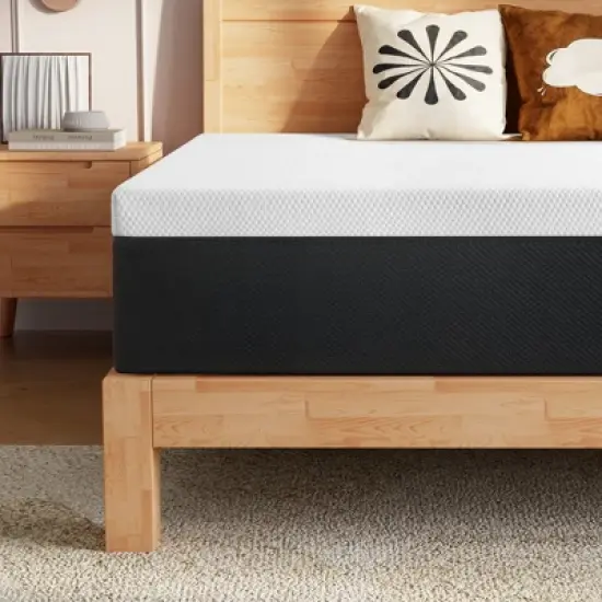 Twolike 10-inch Cooling Gel Size Medium Firmness Memory Foam Mattress Comfortable Pressure Relief Removable Cover Silent image {3}