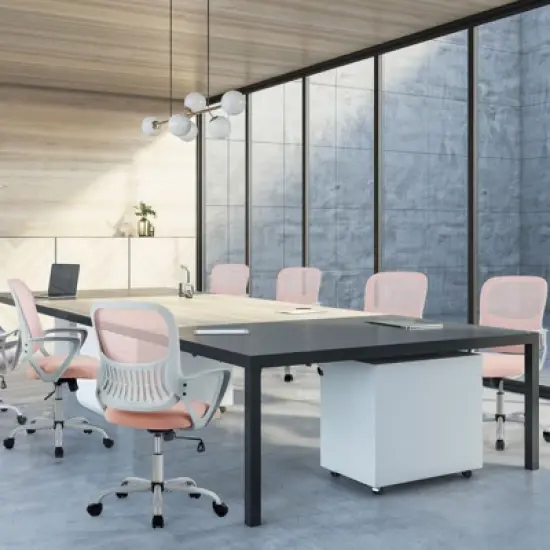 JIONJOY Modern Mesh Lumbar Support Ergonomic Office Gaming Chair with Non-Adjustable Arms image {3}